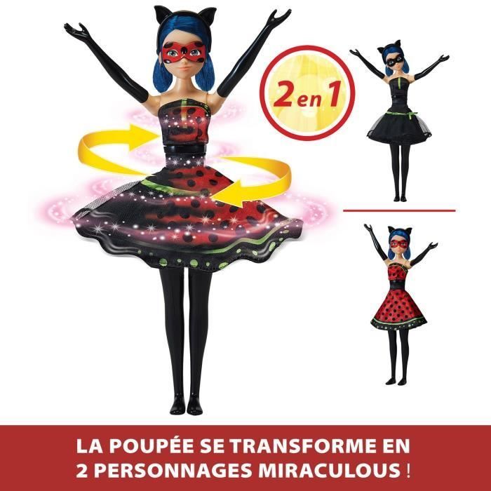 Ladybug Transformatiepop - BANDAI - Miraculous 26 cm - Outfitwissel