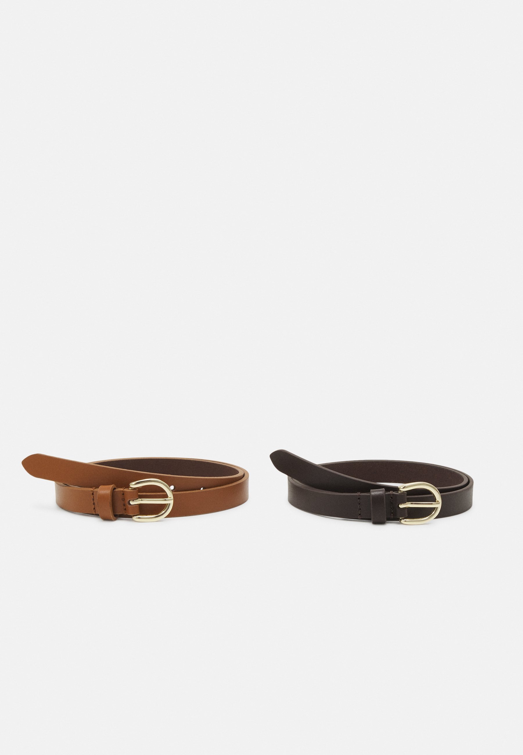 Zign LEATHER 2-PACK - Riem - beige/bruin