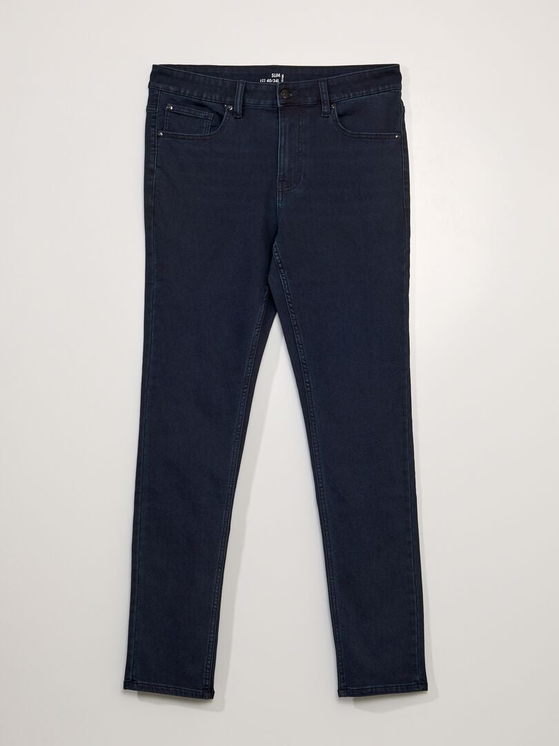 Calça jeans slim - AZUL