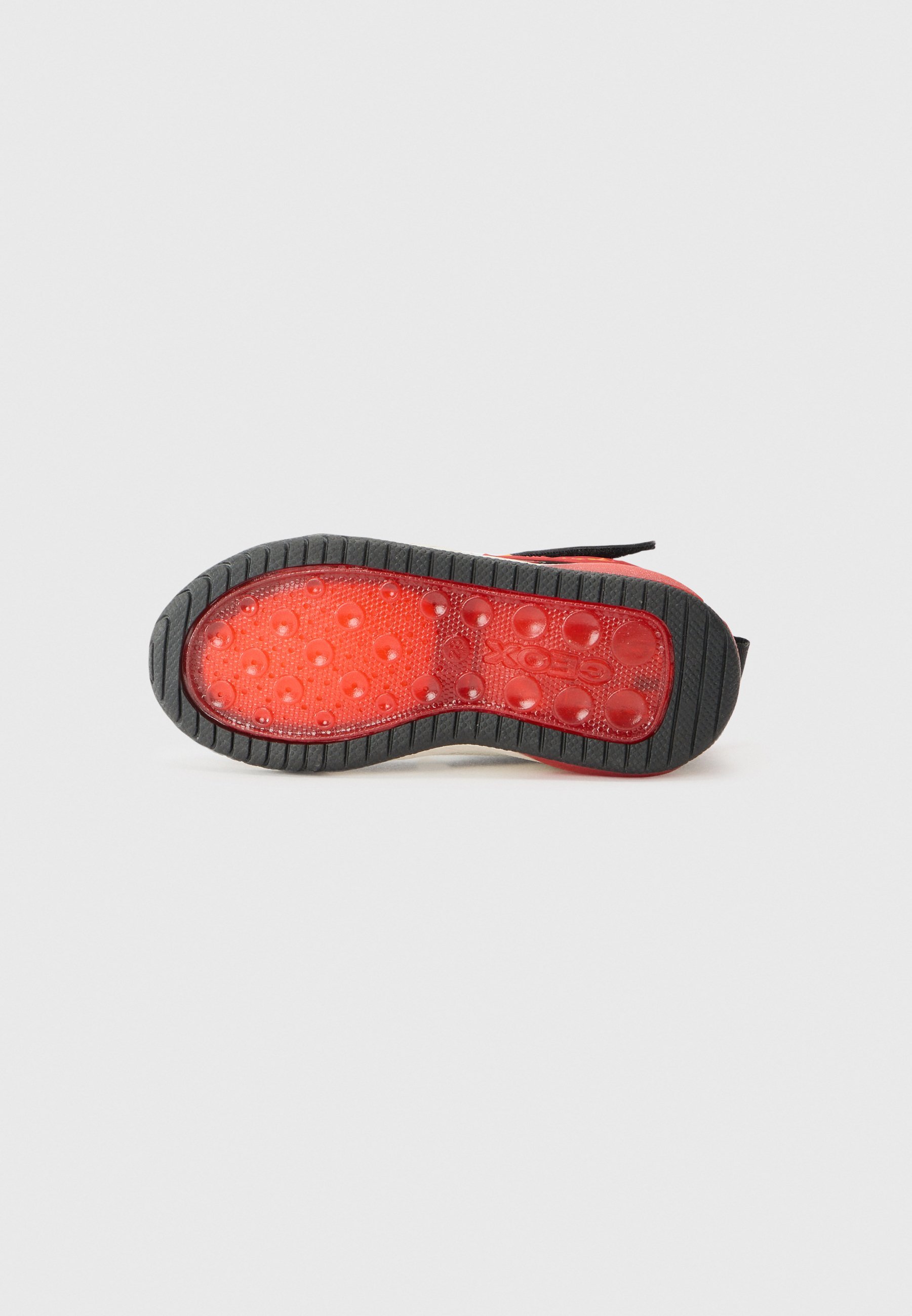 Geox LIGHT UP INEK - Chaussures bébé - noir/rouge