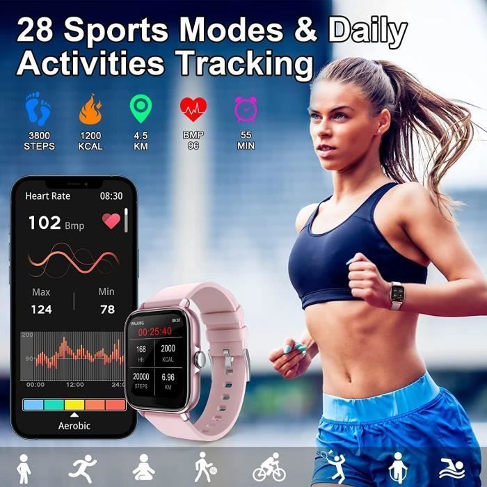 Smartwatch per uomo e donna, schermo da 1,7