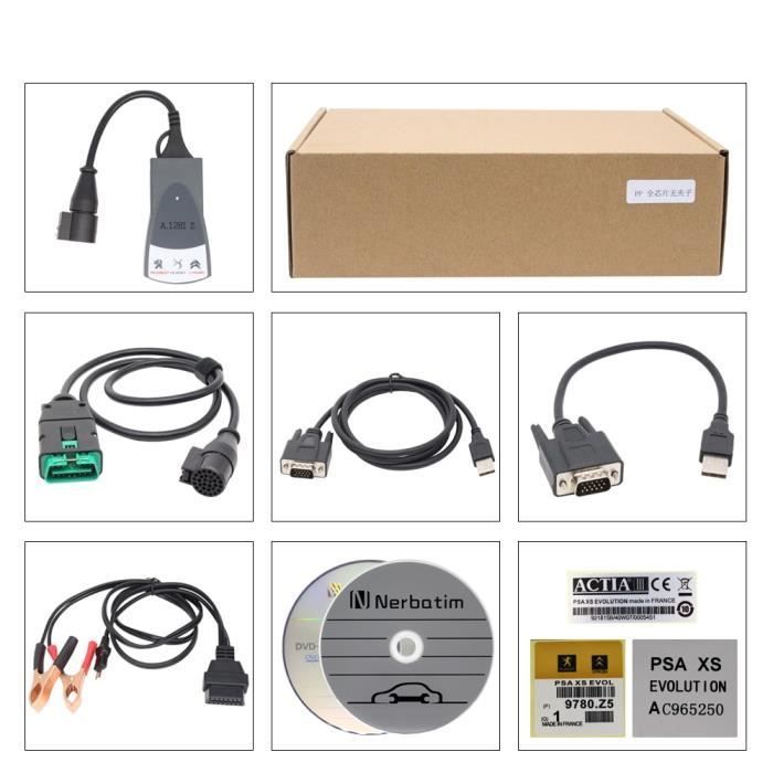 Lexia 3 – PP2000 Diagbox, chip de diagnóstico completo para Citroën-Peugeot, puerto OBD2, V7.83, V8. Chip completo Lexia