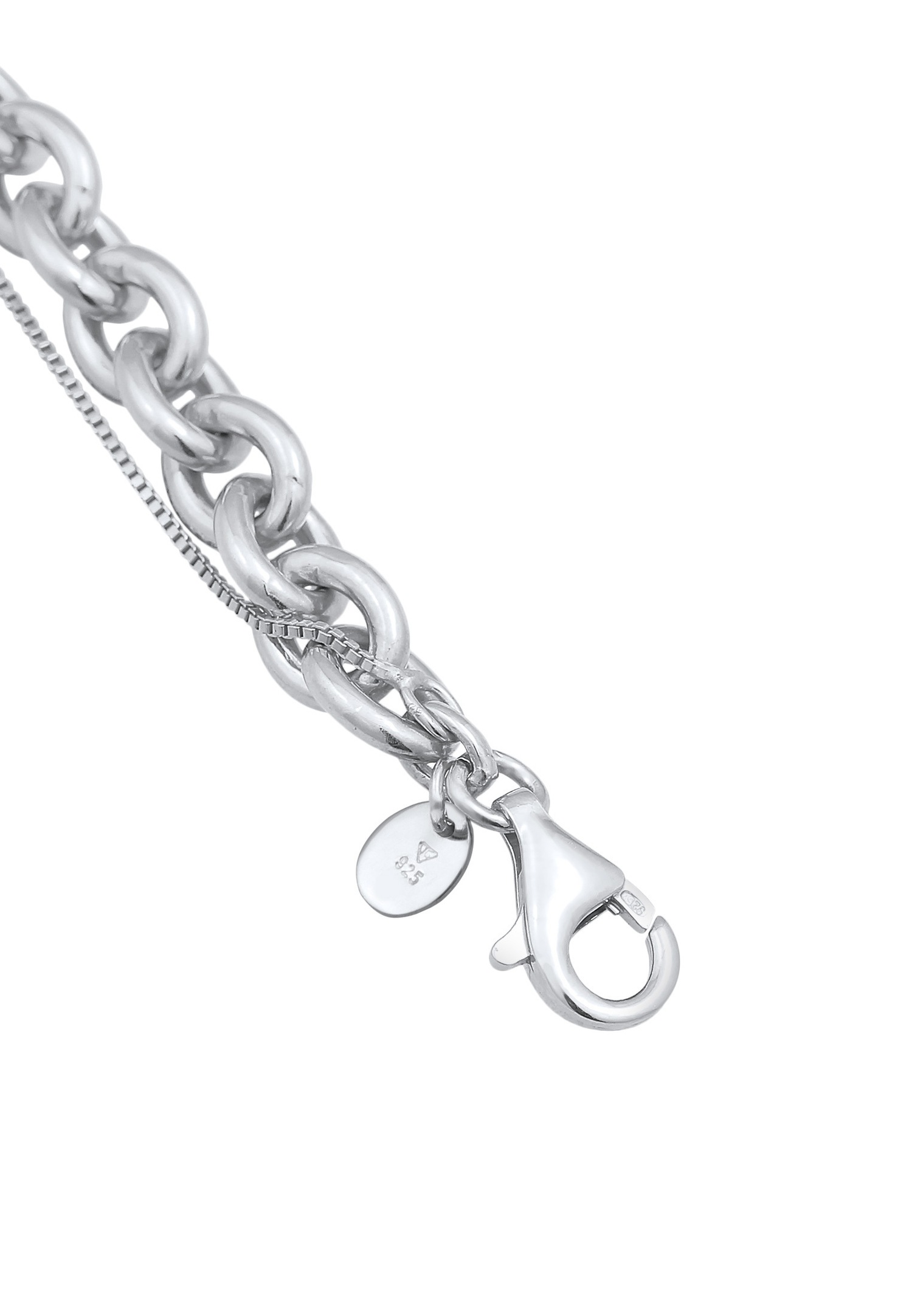Elli PREMIUM Femmes Couche Vénitienne Grosse en argent sterling 925 rhodié