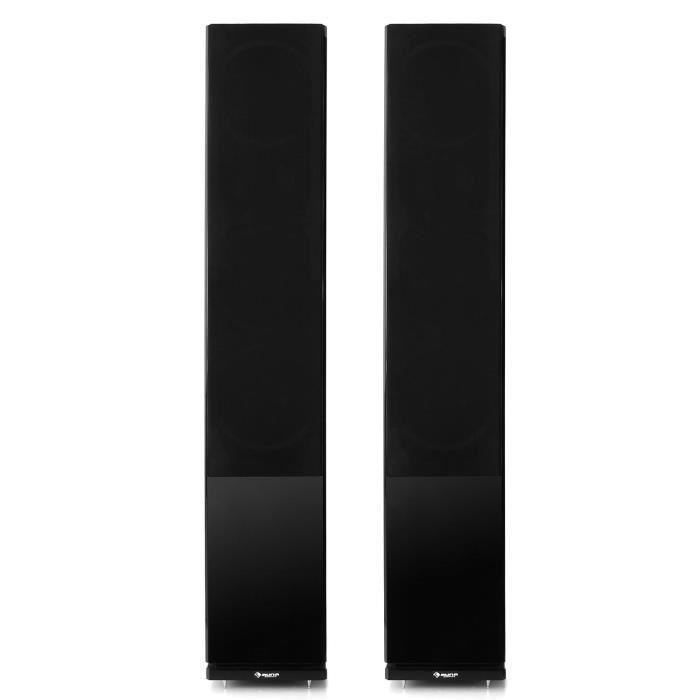auna Linie-600-BK - Coppia di diffusori da pavimento passivi a 3 vie bass-reflex, 140 W RMS - neri