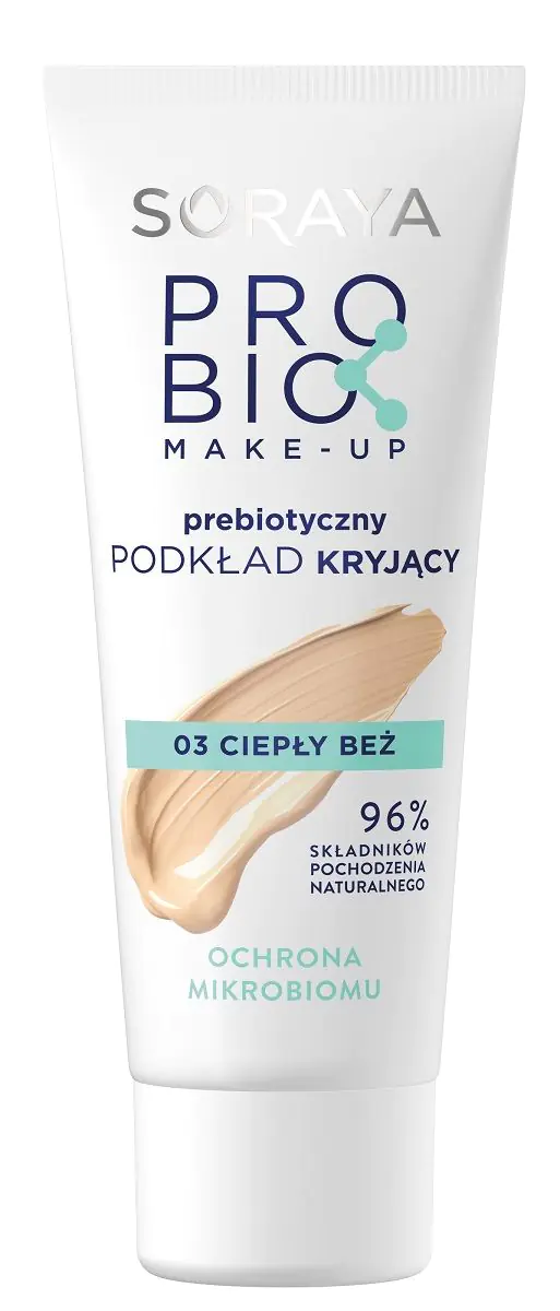 Soraya ProBIO Make-Up Prebiotyczny podkład kryjący 03 Ciepły Beż
