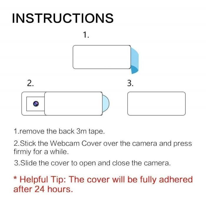Conjunto de 3 capas deslizantes para webcam, compatíveis com laptops, iPhones, dispositivos Android, Macs, PCs, tablets e smartphones. Protege seu dispositivo.