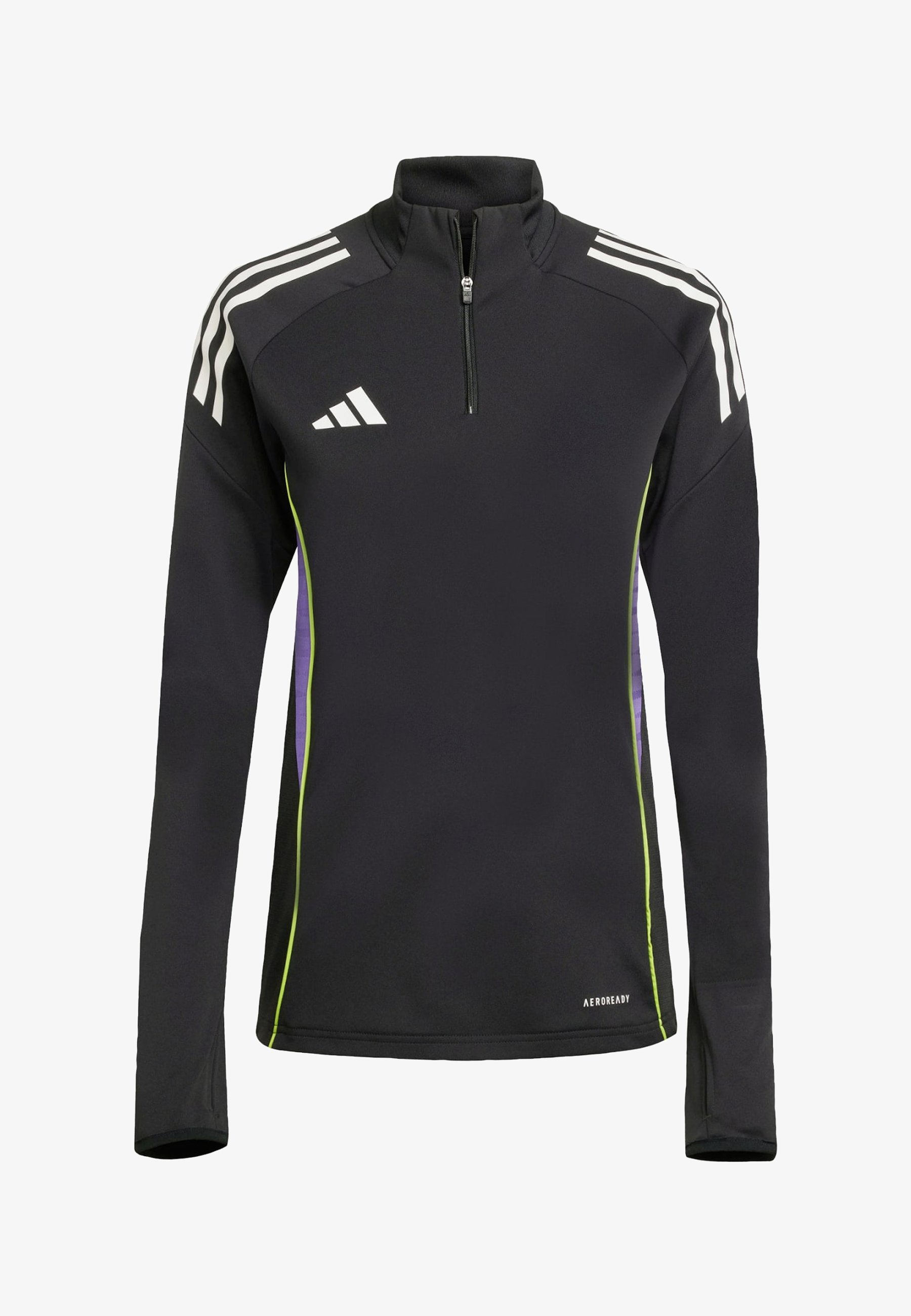 adidas Performance TIRO25C - Top met lange mouwen - zwart paars rush