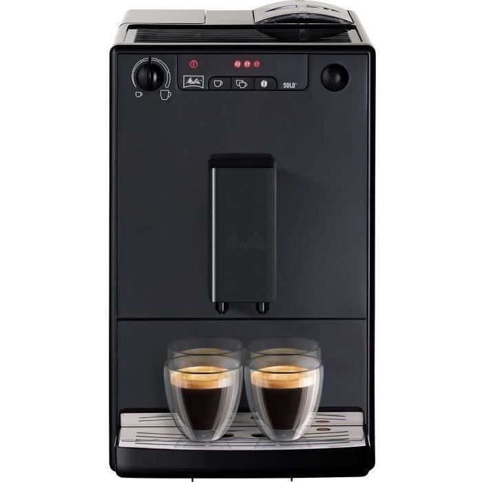 Máquina de café MELITTA Solo em grãos e xícaras - Preto puro