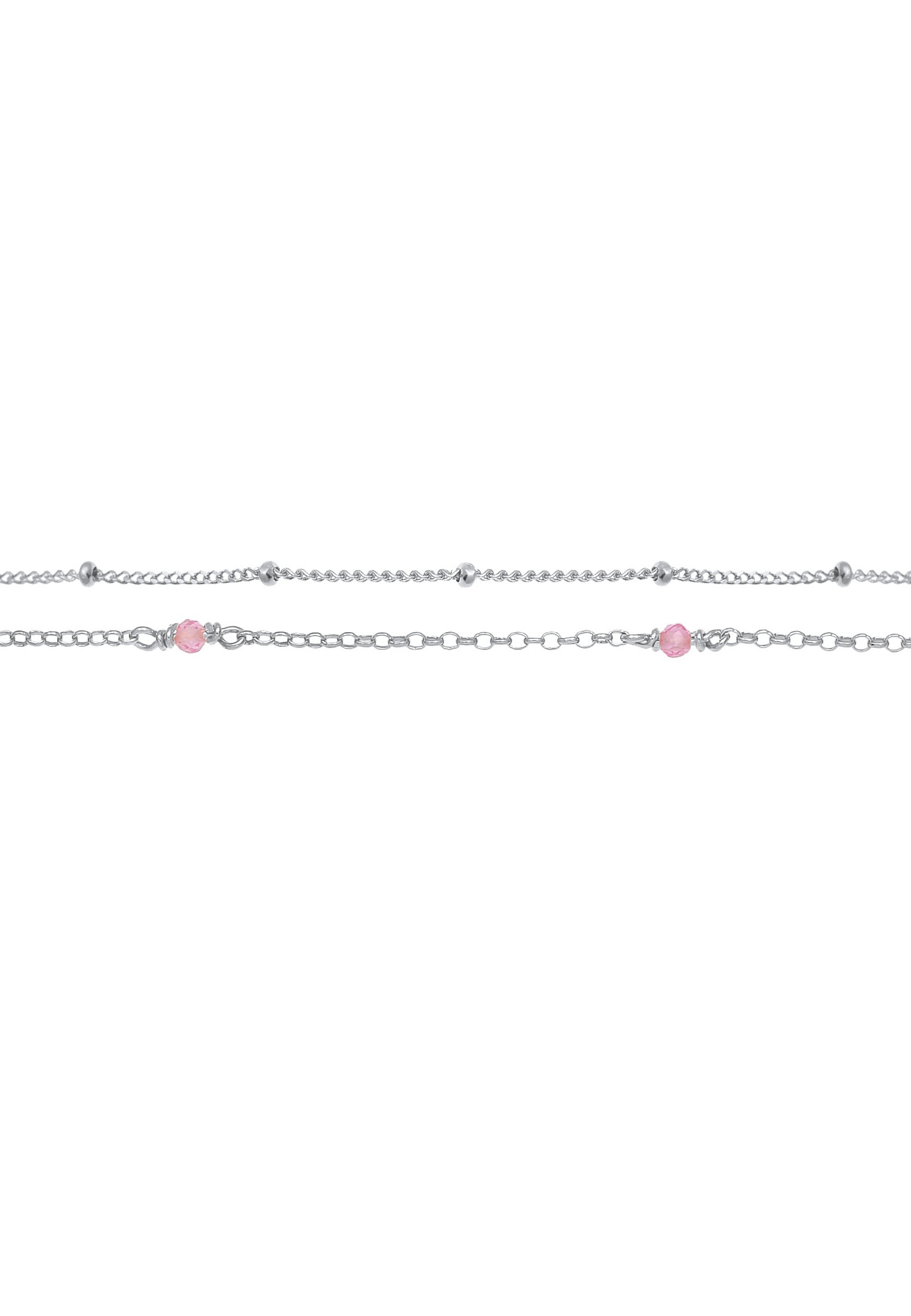 Elli Tendance filigrane pour dames avec des perles de quartz rose en argent sterling 925