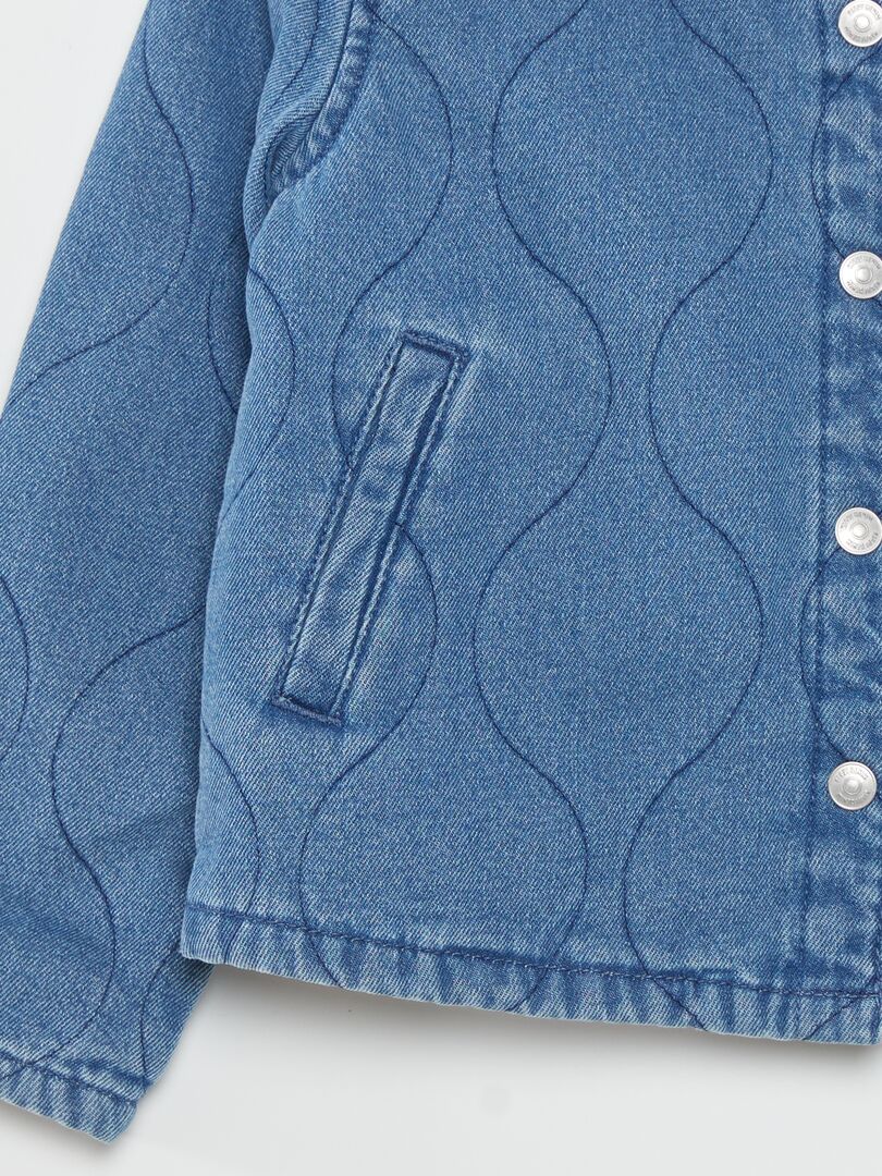 Chaqueta vaquera estampada - AZUL