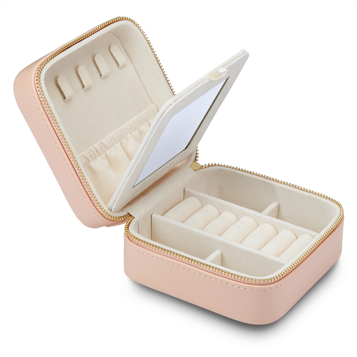 Sac de voyage Glanzstücke München, simili cuir, rose-orange - 11,5 cm
