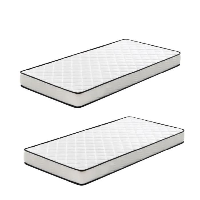 Lot de 2 Matelas 80x200cm Matelas 7 Zones Ergonomique