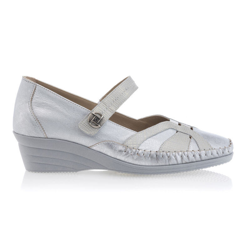 Zapatos cómodos para mujer, color gris.