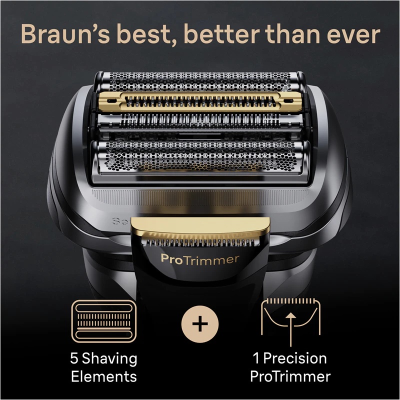 Braun Series 9 9325s Graphite са постољем за пуњење, голарка фолиова
