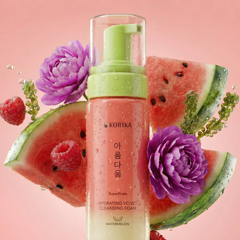 KORIKA SuperFruits Hydratačná zamatová čistiaca pena