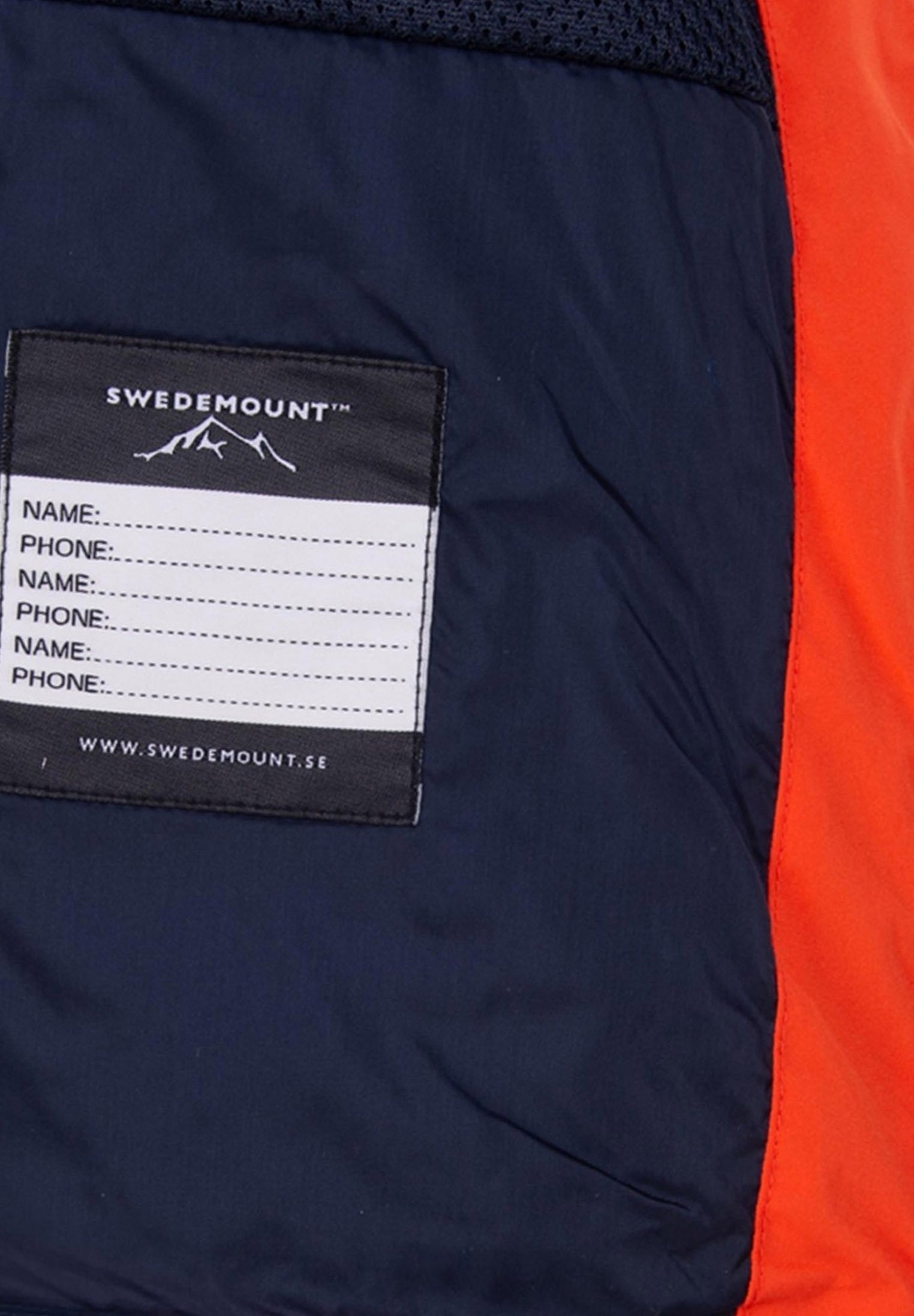 Swedemount BODÖ RAIN - Veste imperméable - marine orange