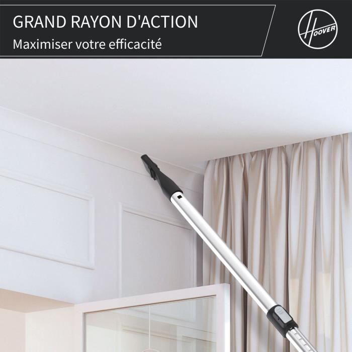 Stofzuiger met stofzak - HOOVER - HP320PET - 850 W - 2 L - 75 dBA - Huisdiervriendelijk