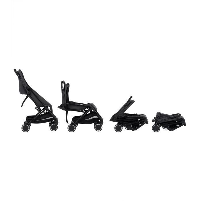 BEBECONFORT SOKO Poussette canne ultra compacte, légère, dès la naissance, jusqu'à 15 kg (3-4 ans environ), Mineral graphite