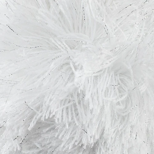 Cabaia Pompon Silber/Weiß Lurex weiß