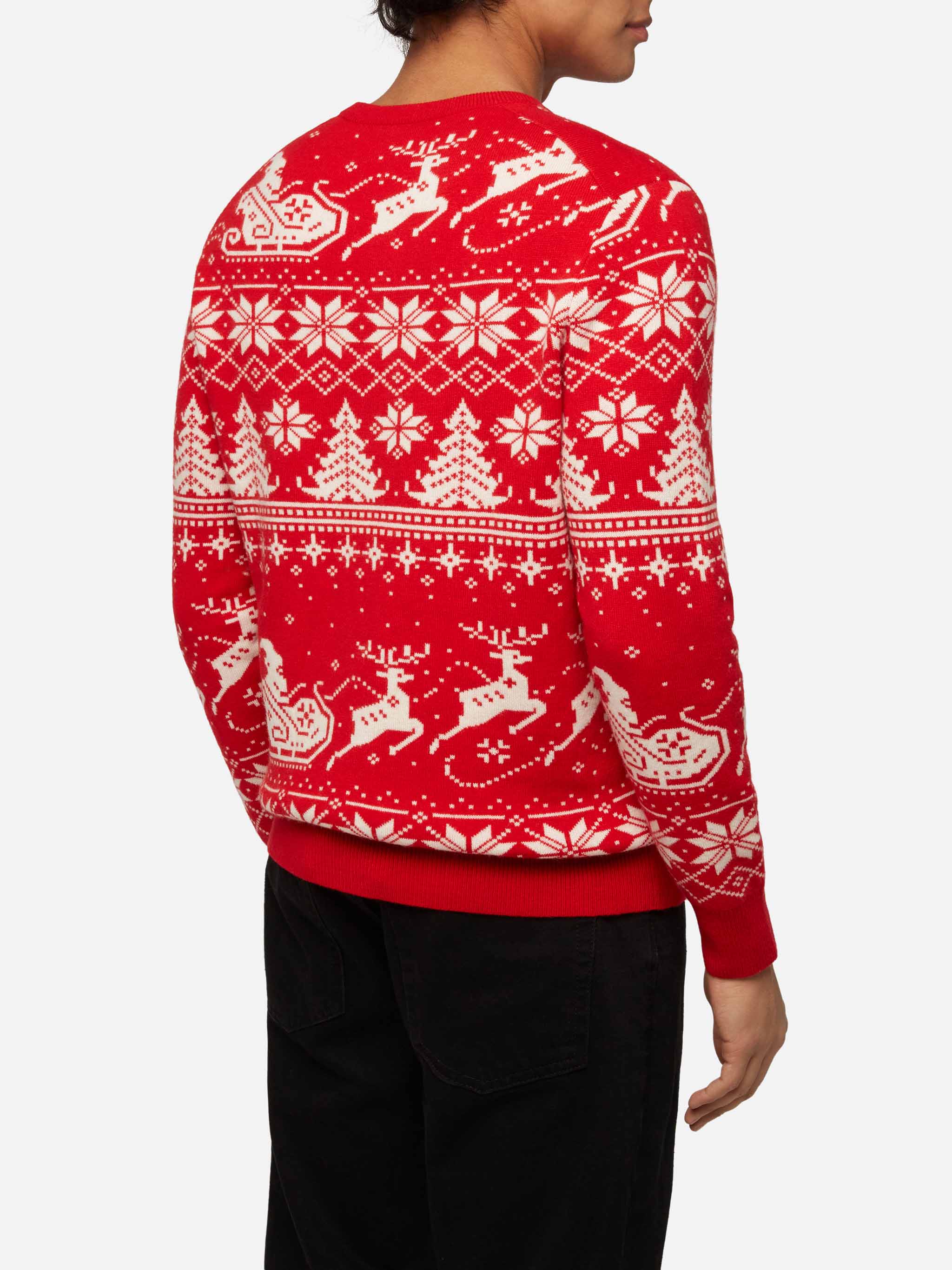 Maglione Fairs Isle Heron avec jacquard Jingle Balls
