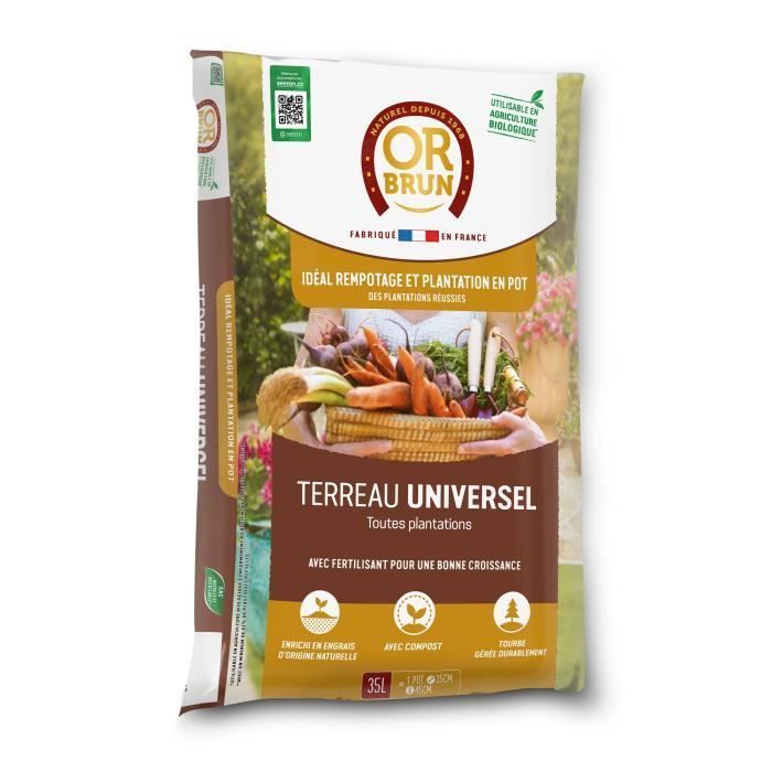 Sustrato universal para macetas - OR BRUN - OBRTUNI35N - 35 L