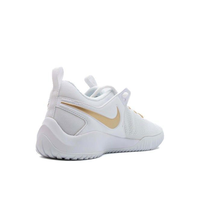 Nike Air Zoom Hyperace 2 Volleyballschuhe – Weiß/Metallic-Gold