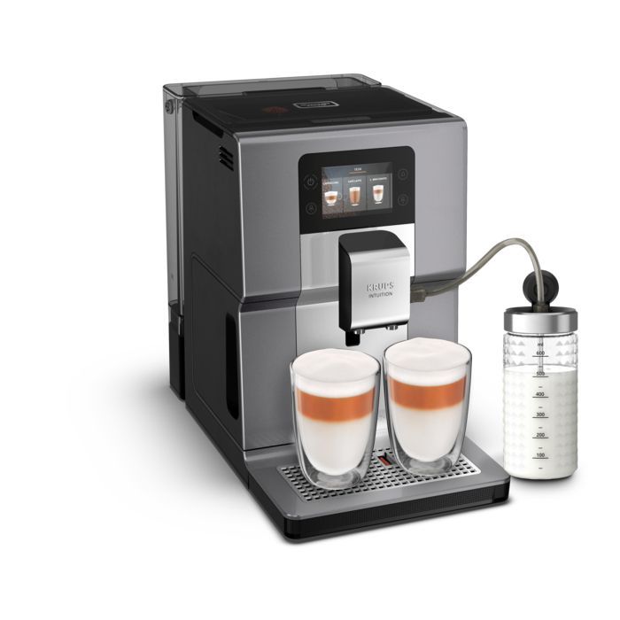 KRUPS Machine à café broyeur à grain, Ecran tactile couleur, 15 recettes, EA875E10