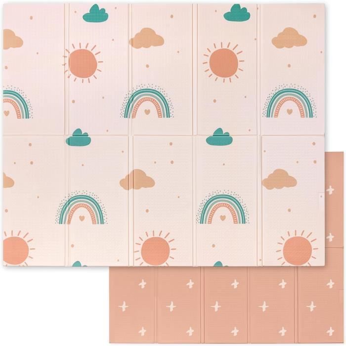 Play Mat - Sweety Fox - 150x180cm - Thick Foam - Foldable - Reversible