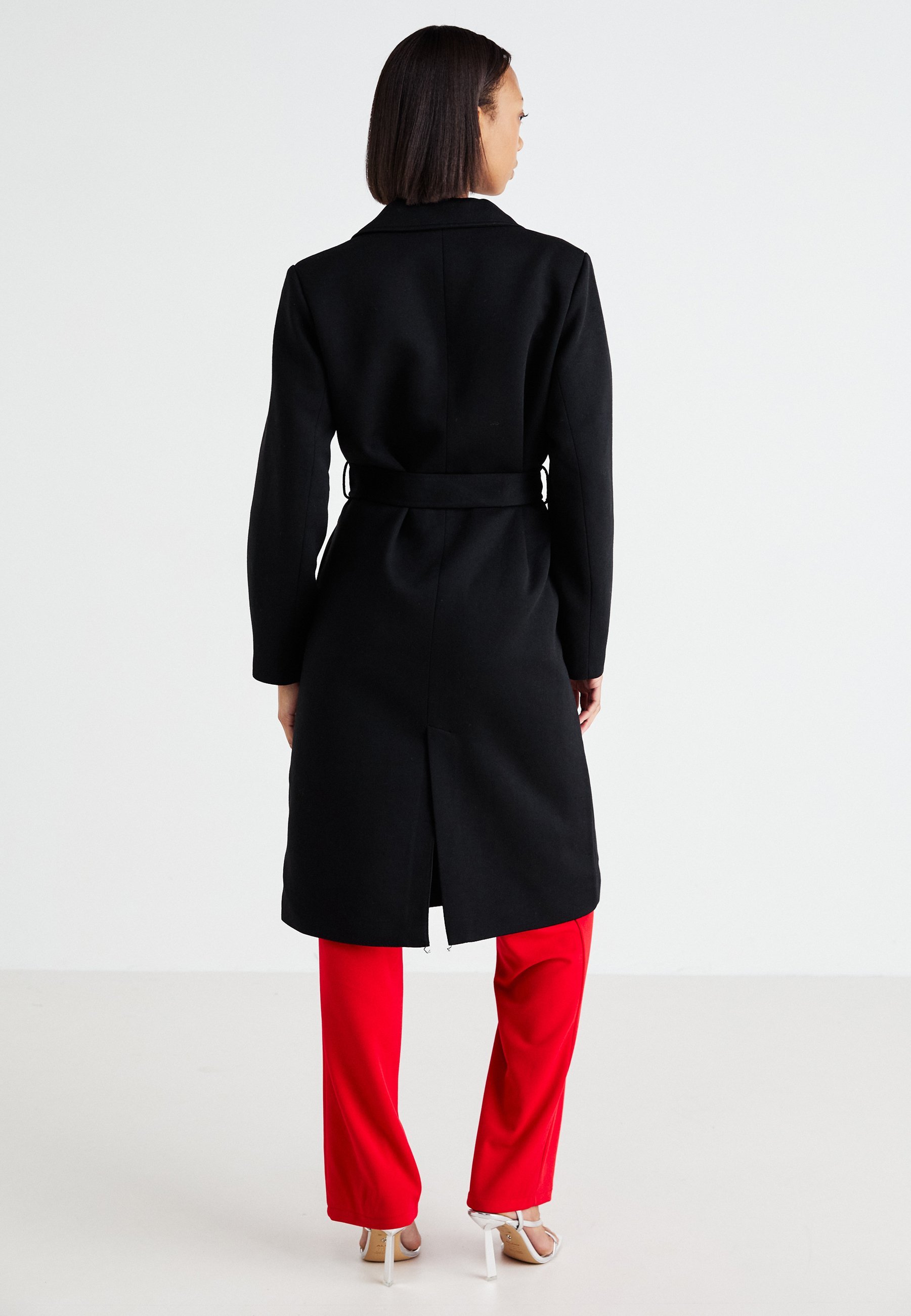 ONLY ONLNICOLE LICHTE WRAP - Klassieke jas - zwart