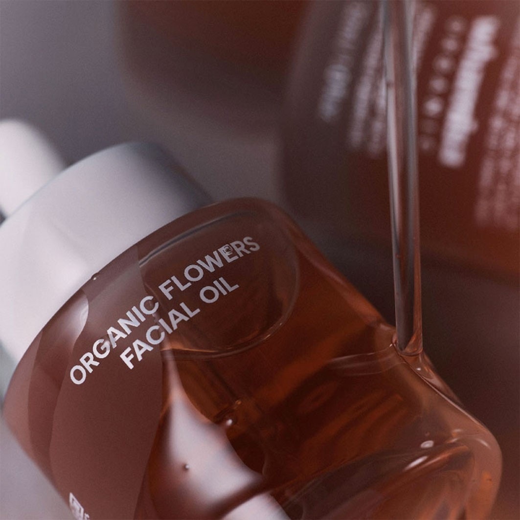 WHAMISA Organický kvetinový pleťový olej, bohaté hydratačné sérum – 26 ml