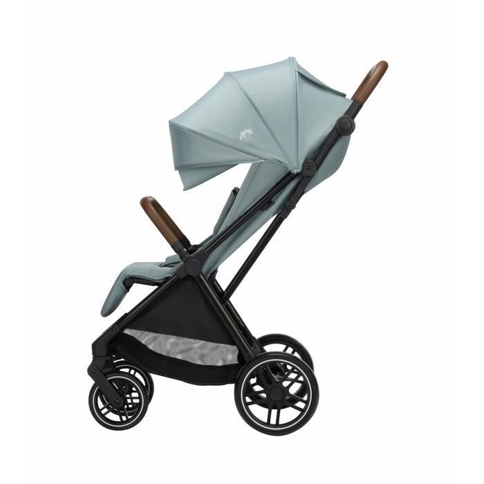 BEBECONFORT Indra, Passeggino compatto, 0-4 anni, Pieghevole, Schienale reclinabile, Parapioggia incluso, Compatibile con seggiolino auto, Minerale