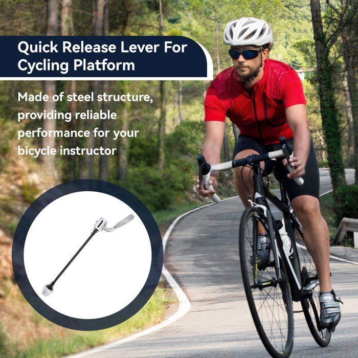 Lot de 2 Axes de Fixation Rapide pour Home Trainer, axe de Roue arrière de vélo, pièces et Accessoires de Rechange pour QIEDOVIEY