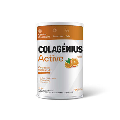 Suplemento de colágeno, sabor a naranja, colágeno activo, 330 g