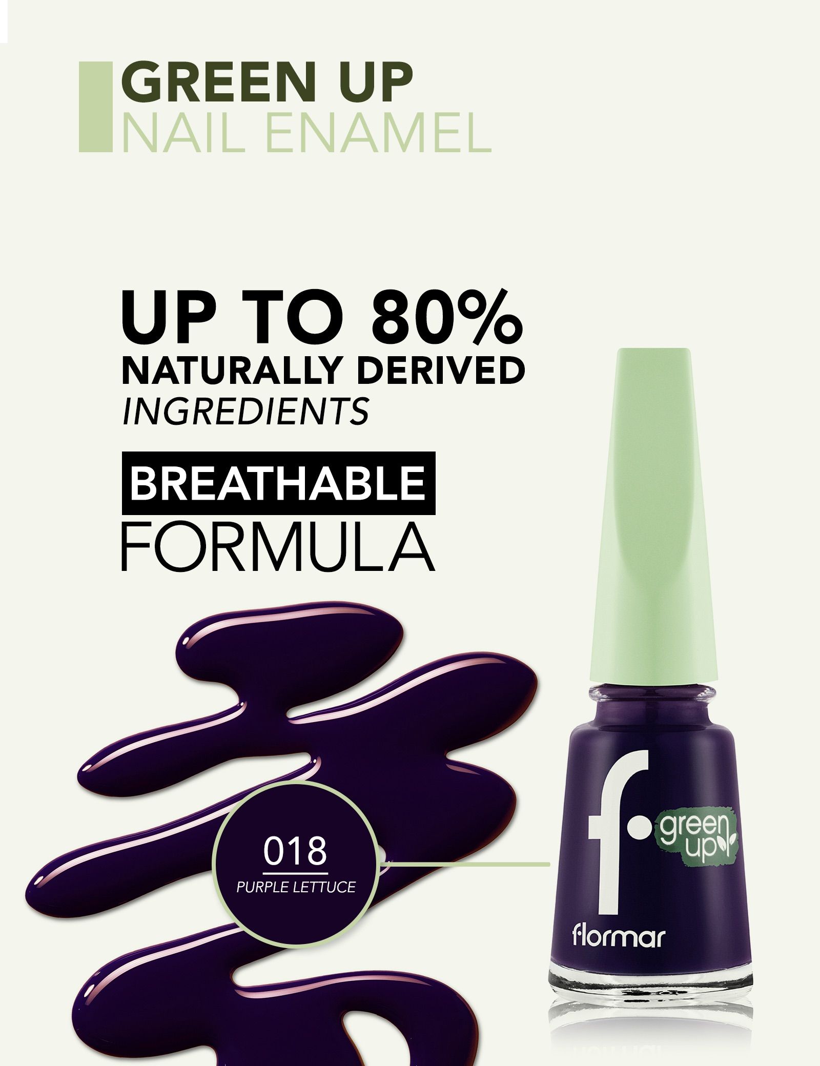 Lak na nechty Green Up Nail Enamel Laky na nechty