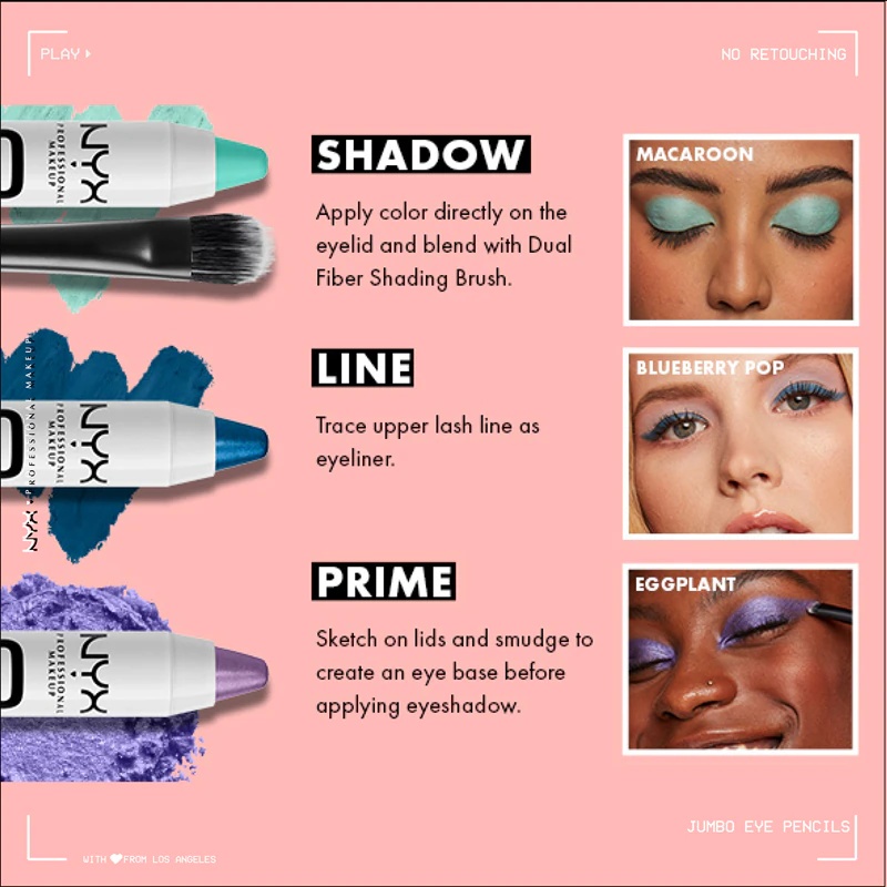NYX Professional Makeup Jumbo akių pieštukas