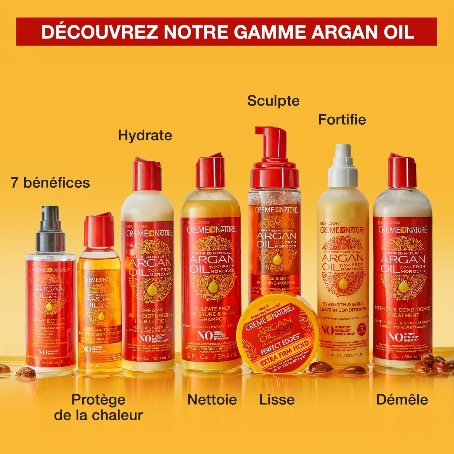 Creme of Nature Argan - Gel Perfect Edges sans sulfate