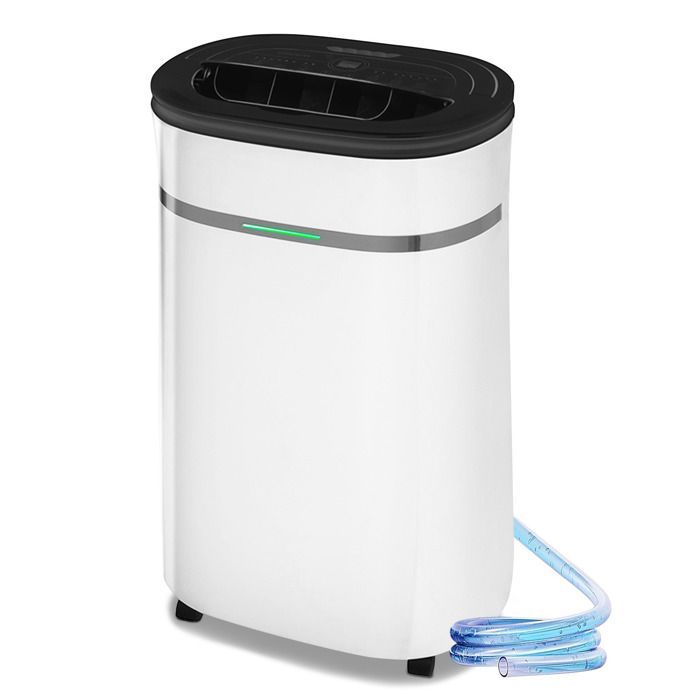 Deshumidificador de aire de 20 l/día, ultra silencioso para dormitorios, control automático, indicador de humedad, temporizador de 24 horas.