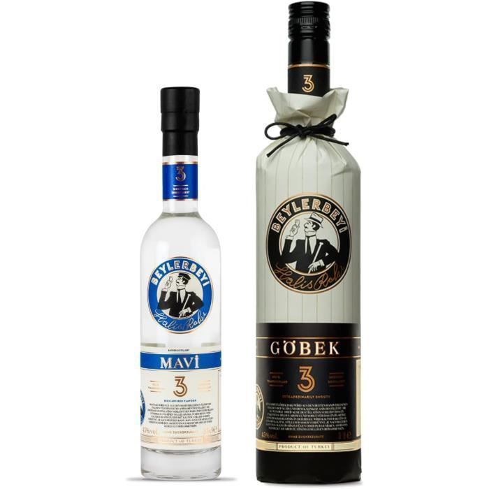 Beylerbeyi - Lote Raki Göbek 100cl + Mavi 35cl - 45%