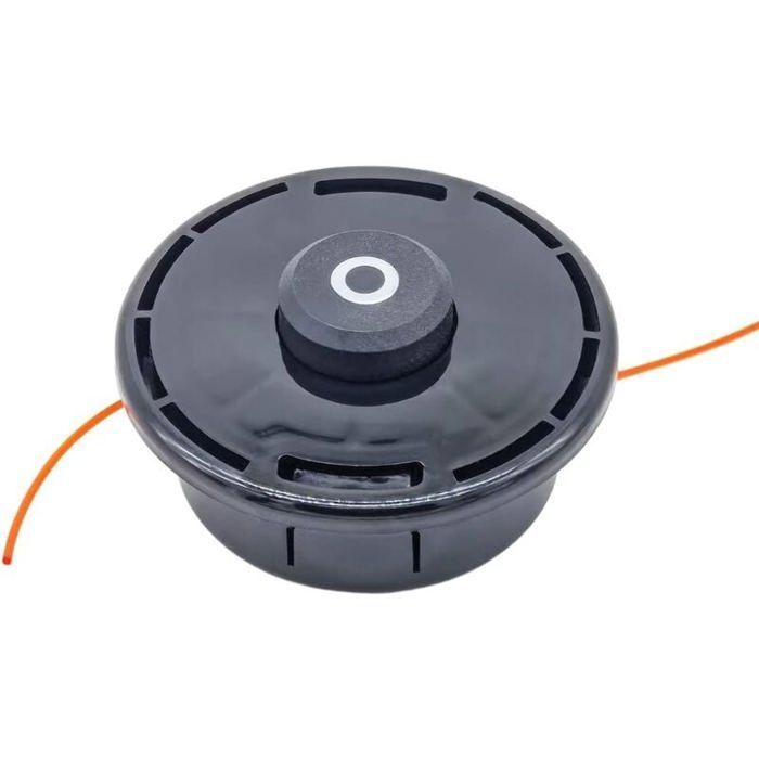 Cabezal de hilo para desbrozadora - Hilo de nailon doble - M10x1.25 - Apto para cortacéspedes y motores de gasolina.