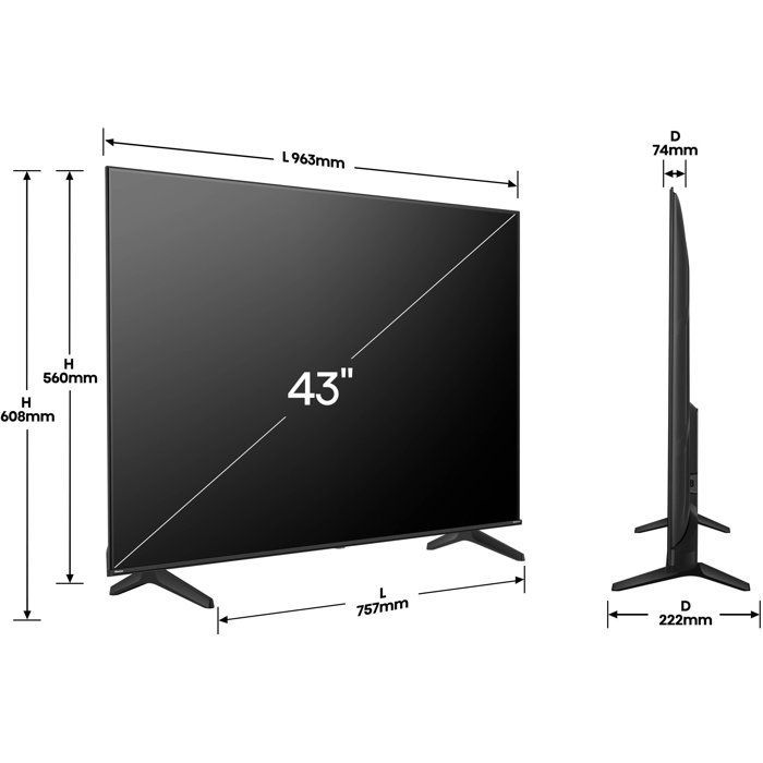 Hisense 43A6Q - TV LED da 43