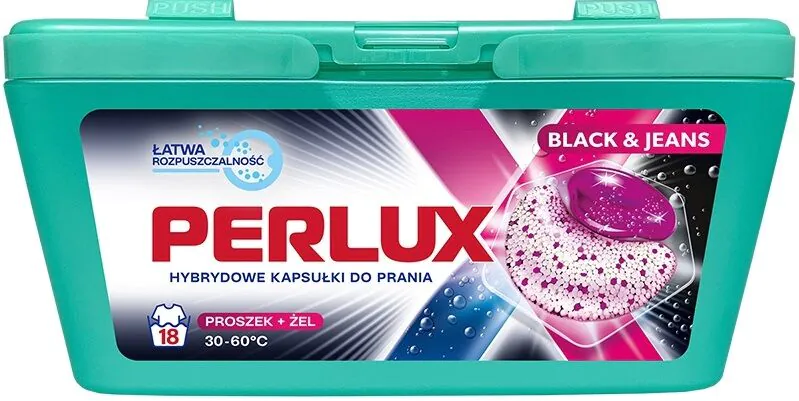 Perlux Hybrydowe Kapsułki do prania Black & Jeans