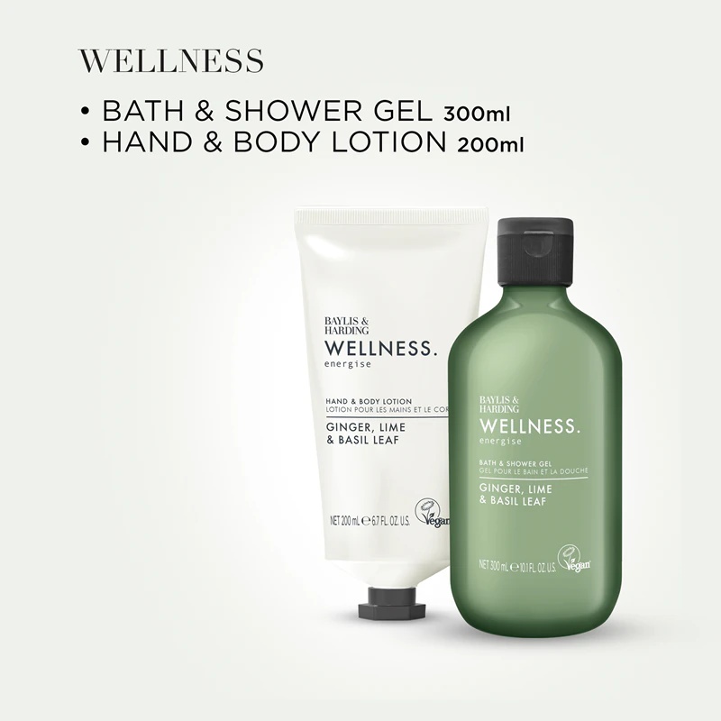Baylis & Harding Wellness. Energise поклон сет за тело са ђумбиром, лиметом и листом босиљка