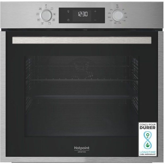 Inbouw oven - Katalytische reiniging - HOTPOINT - HAO455CX - Roestvrij staal - 71 L - 59,5 x 57 x 59,5 cm