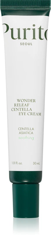 Purito Wonder Releaf Centella acu krēms mitrinošs un izlīdzinošs acu krēms ar nomierinošu efektu.