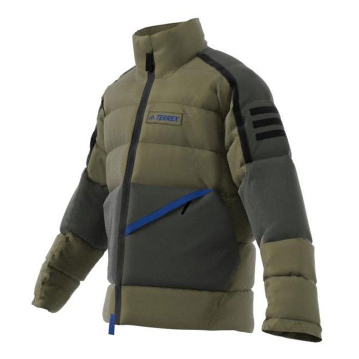 Chaqueta de plumas verde para hombre Adidas Terrex