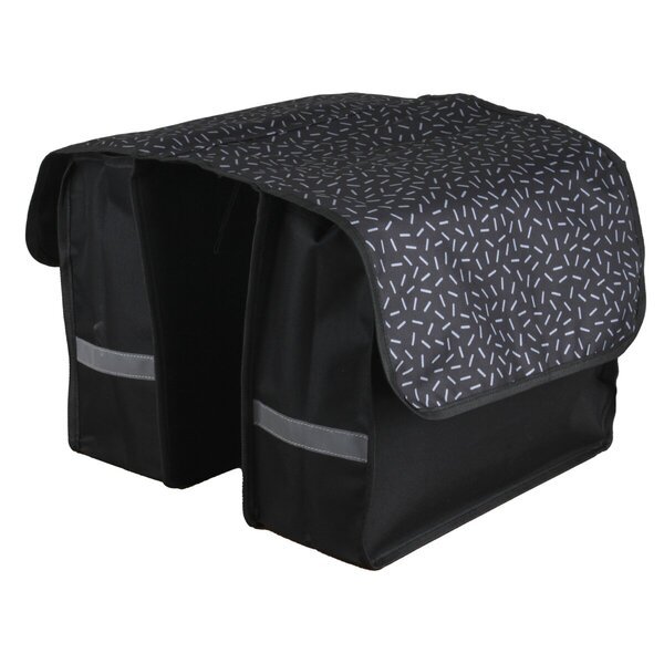 Dubultā velosipēda soma ar apdruku<br>36,5 cm x 14 cm x 30 cm