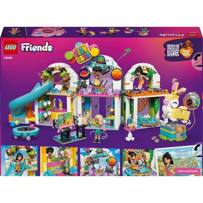 LEGO Friends 42686 L’Aire de Jeux d'Intérieur - Jouet de Construction dès 7 ans - Cadeau