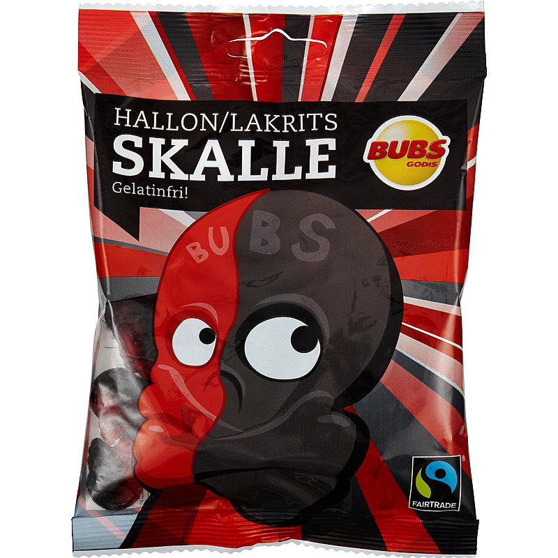 Bubs Framboos Zoethout Schedel 90 g zakje Bubs