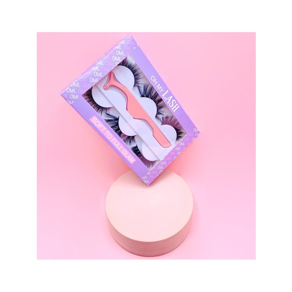 Oh My Lash! Ensemble Faux Cils en Vison - 4pcs