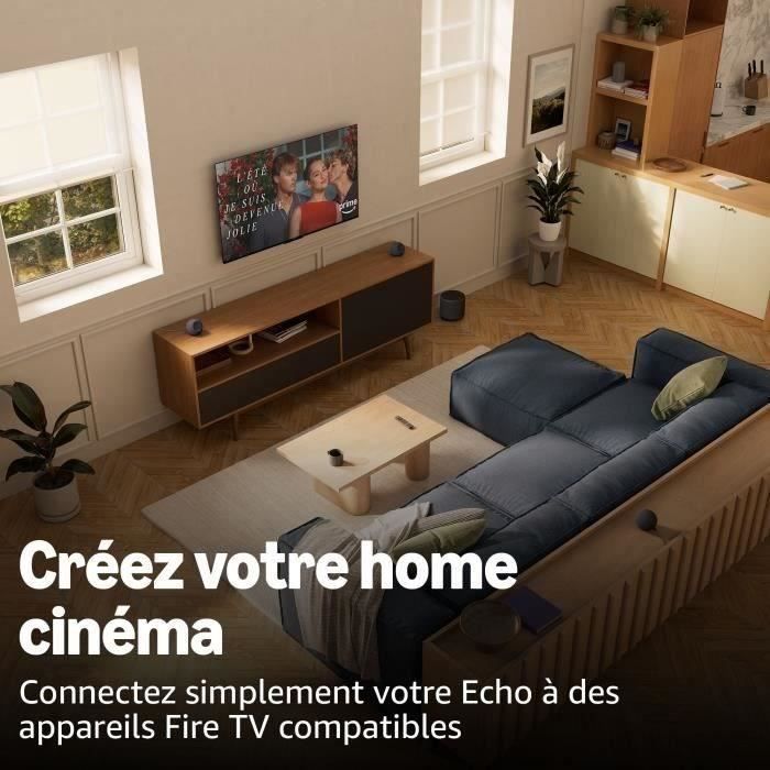 Altavoz inteligente - AMAZON - Echo Dot Max - 1 tweeter + 1 subwoofer - Wi-Fi - Blanco glaciar